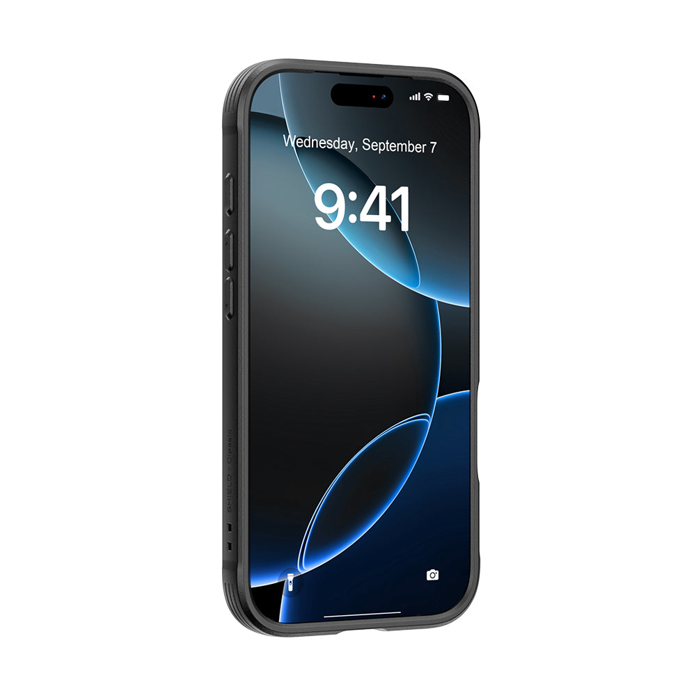 iPhone 17 Pro Kılıf M-safe Şarj Özellikli Airbagli Raptic Shield Serisi Şeffaf Arka Yüzey Kapak