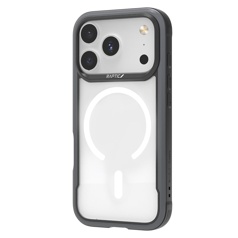 iPhone 17 Pro Kılıf M-safe Şarj Özellikli Airbagli Raptic Shield Serisi Şeffaf Arka Yüzey Kapak