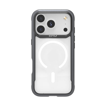 iPhone 17 Pro Kılıf M-safe Şarj Özellikli Airbagli Raptic Shield Serisi Şeffaf Arka Yüzey Kapak