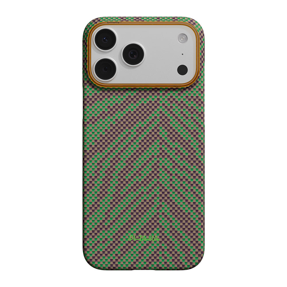 Apple iPhone 17 Pro Kılıf M-safe Şarj Özellikli Aramid Fiber Pitaka Breath of Veins Serisi Kapak