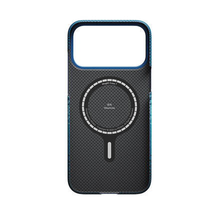 iPhone 17 Pro Kılıf M-safe Şarj Özellikli Aramid Fiber Pitaka Tactile Woven Starpeak Serisi Milky Way Galaxy Kapak