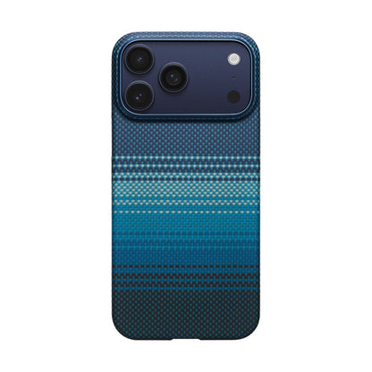 iPhone 17 Pro Kılıf M-safe Şarj Özellikli Aramid Fiber Pitaka Tactile Woven Sunset-Moonrise Serisi Kapak