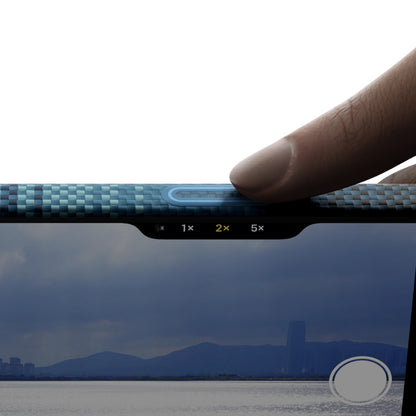 iPhone 17 Pro Kılıf M-safe Şarj Özellikli Aramid Fiber Pitaka Tactile Woven Sunset-Moonrise Serisi Kapak