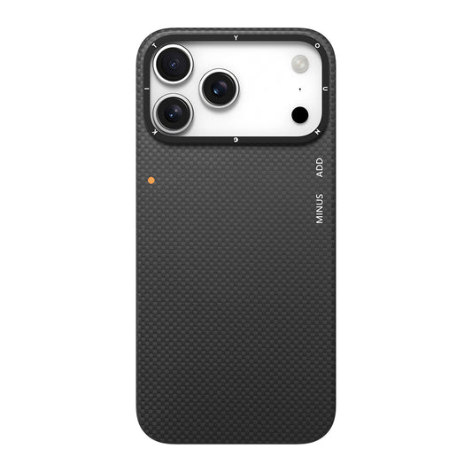 iPhone 17 Pro Kılıf M-safe Şarj Özellikli Aramid Fiber Youngkit 1500D Kevlar Extreme Wing Titanyum-Gold Serisi Kapak