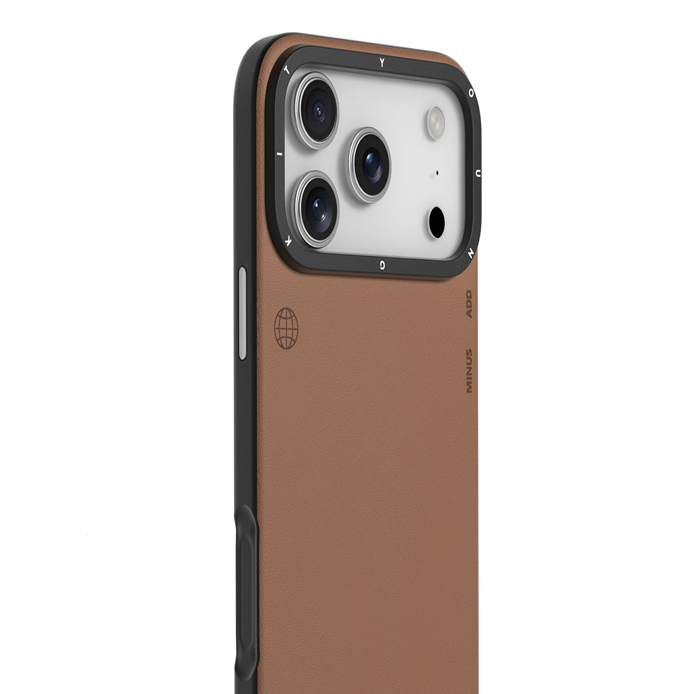 iPhone 17 Pro Kılıf M-safe Şarj Özellikli Basit Mat Deri Desenli Youngkit Tech Fashion Serisi Kapak
