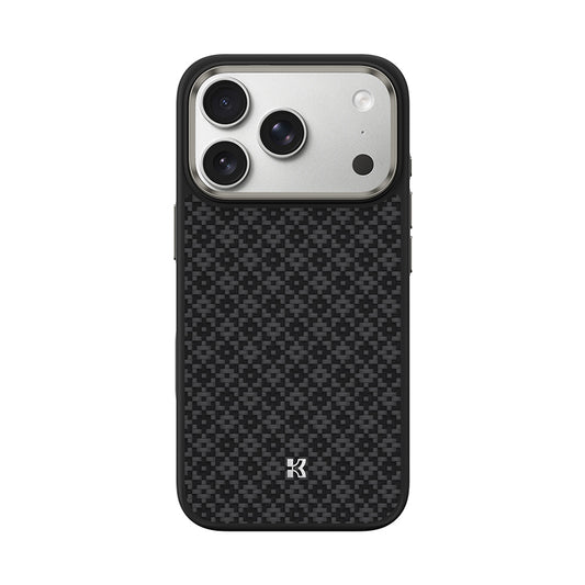 Apple iPhone 17 Pro Kılıf M-Safe Şarj Özellikli Benks ArmorPro ArmorGrid Serisi Kevlar Kapak