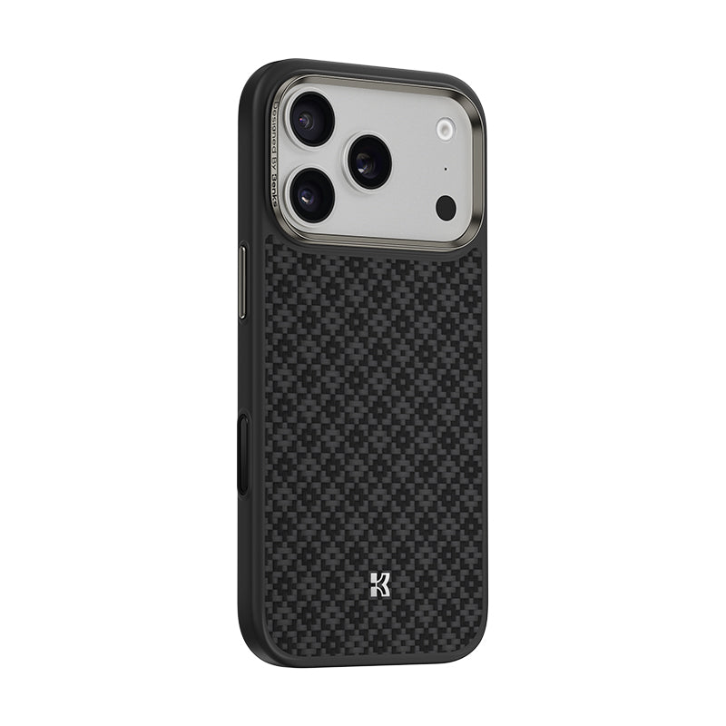 Apple iPhone 17 Pro Kılıf M-Safe Şarj Özellikli Benks ArmorPro ArmorGrid Serisi Kevlar Kapak