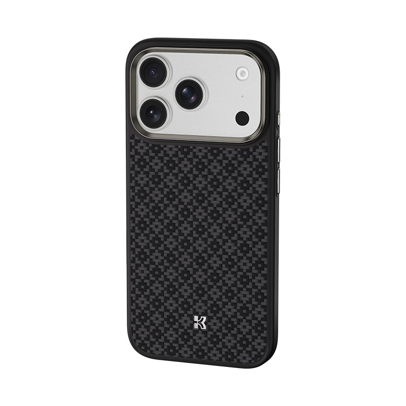 Apple iPhone 17 Pro Kılıf M-Safe Şarj Özellikli Benks ArmorPro ArmorGrid Serisi Kevlar Kapak