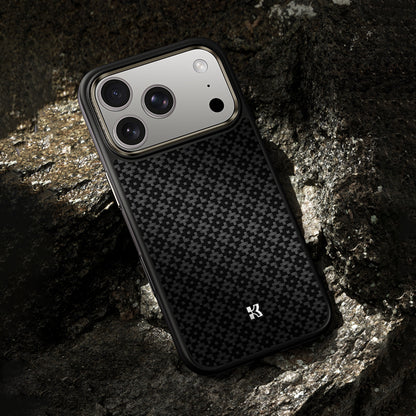 Apple iPhone 17 Pro Kılıf M-Safe Şarj Özellikli Benks ArmorPro ArmorGrid Serisi Kevlar Kapak