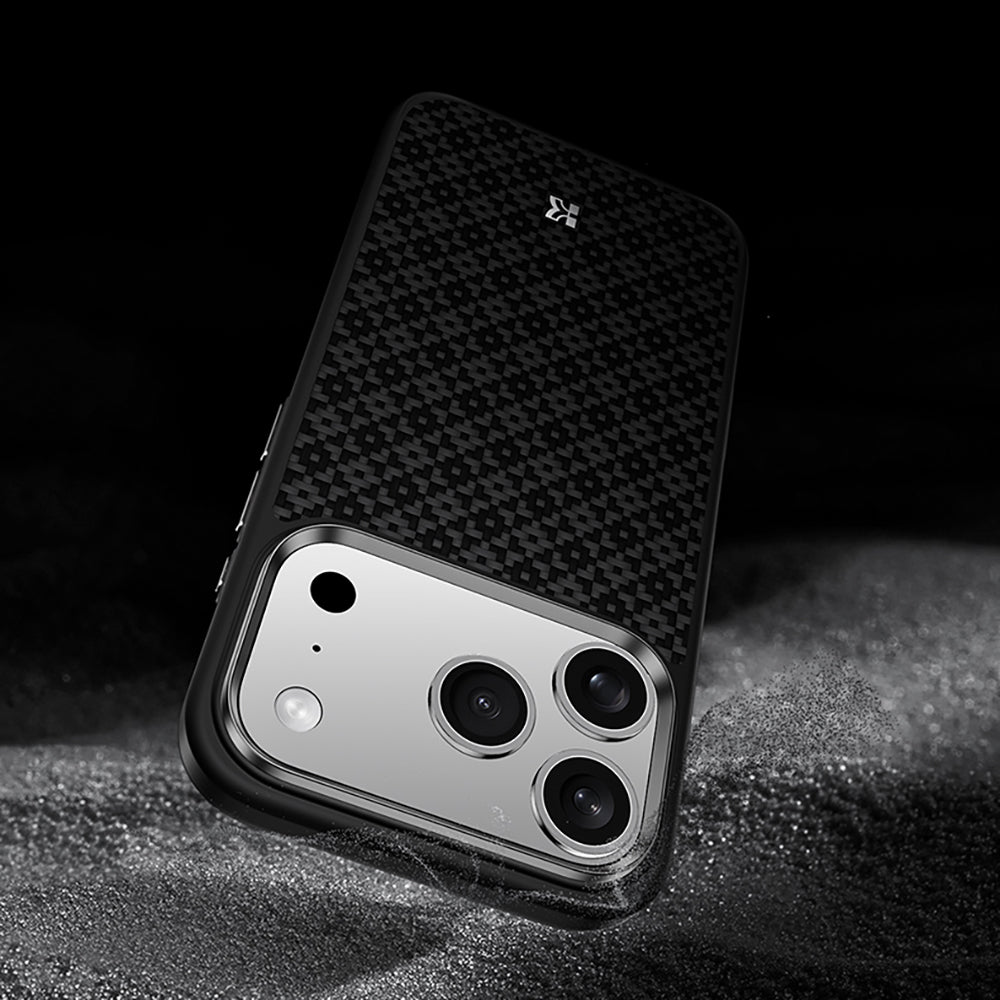 Apple iPhone 17 Pro Kılıf M-Safe Şarj Özellikli Benks ArmorPro ArmorGrid Serisi Kevlar Kapak