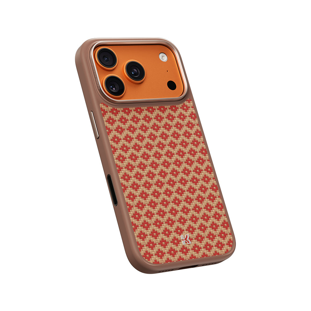 Apple iPhone 17 Pro Kılıf M-Safe Şarj Özellikli Benks ArmorPro ArmorGrid Serisi Kevlar Kapak