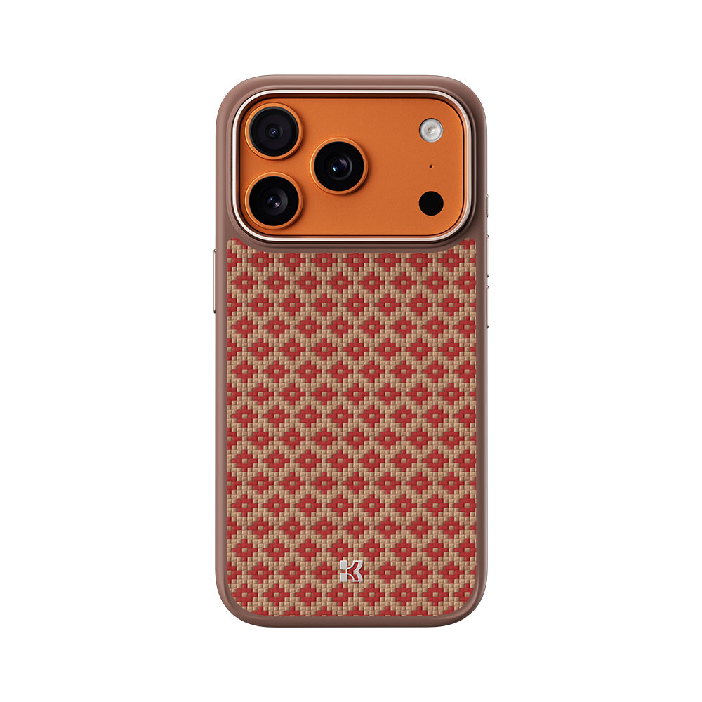 Apple iPhone 17 Pro Kılıf M-Safe Şarj Özellikli Benks ArmorPro ArmorGrid Serisi Kevlar Kapak
