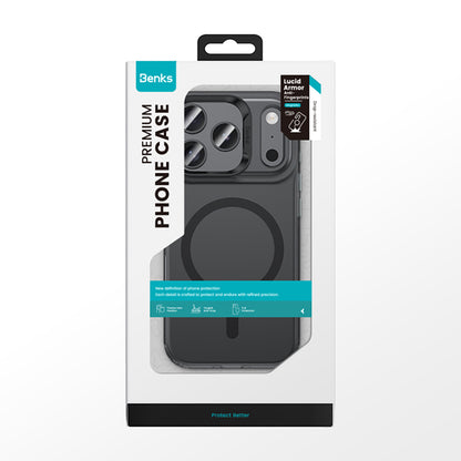 iPhone 17 Pro Kılıf M-Safe Şarj Özellikli Benks C-Magnet Lucid Armor Kapak