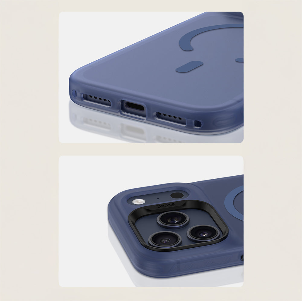 iPhone 17 Pro Kılıf M-Safe Şarj Özellikli Benks C-Magnet Lucid Armor Kapak