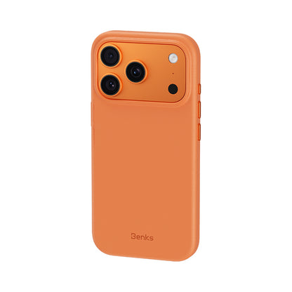 iPhone 17 Pro Kılıf M-safe Şarj Özellikli Çizilmeye Dayanıklı Benks VitaPro Serisi PU Deri Kapak