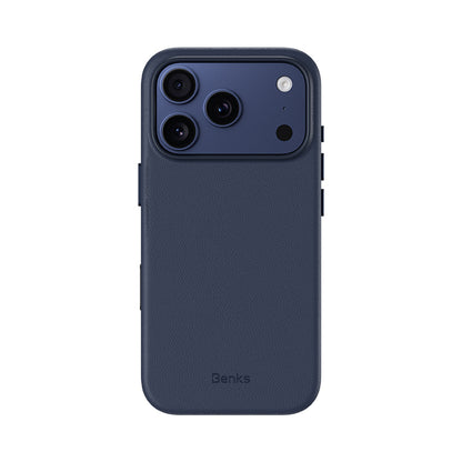 iPhone 17 Pro Kılıf M-safe Şarj Özellikli Çizilmeye Dayanıklı Benks VitaPro Serisi PU Deri Kapak