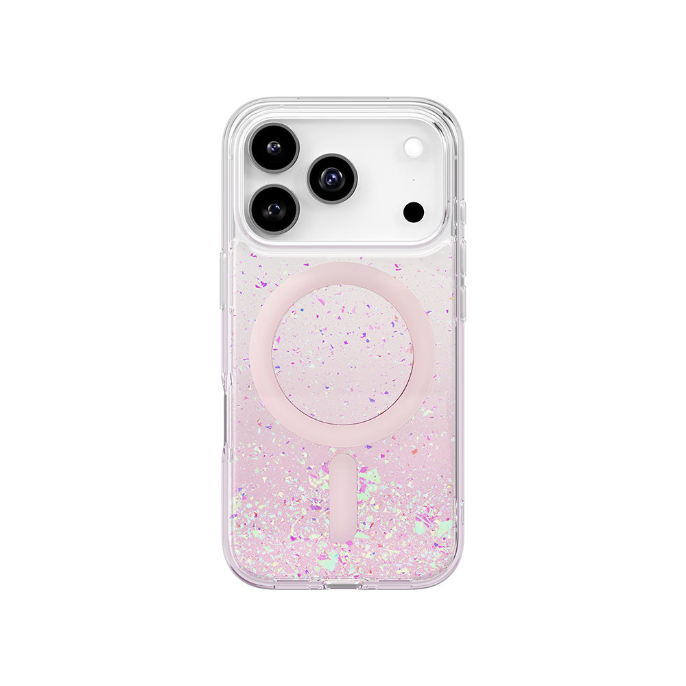 iPhone 17 Pro Kılıf M-safe Şarj Özellikli Hologram Parçalı Coehl Rosara Kapak