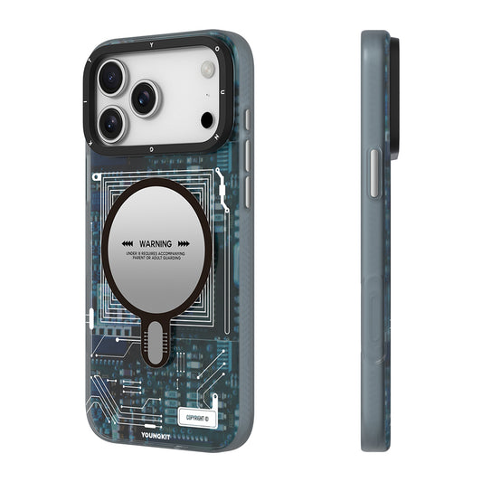 iPhone 17 Pro Kılıf M-safe Şarj Özellikli Kamera Denetim Butonlu Youngkit Technology Serisi Kapak