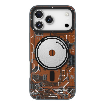 iPhone 17 Pro Kılıf M-safe Şarj Özellikli Kamera Denetim Butonlu Youngkit Technology Serisi Kapak