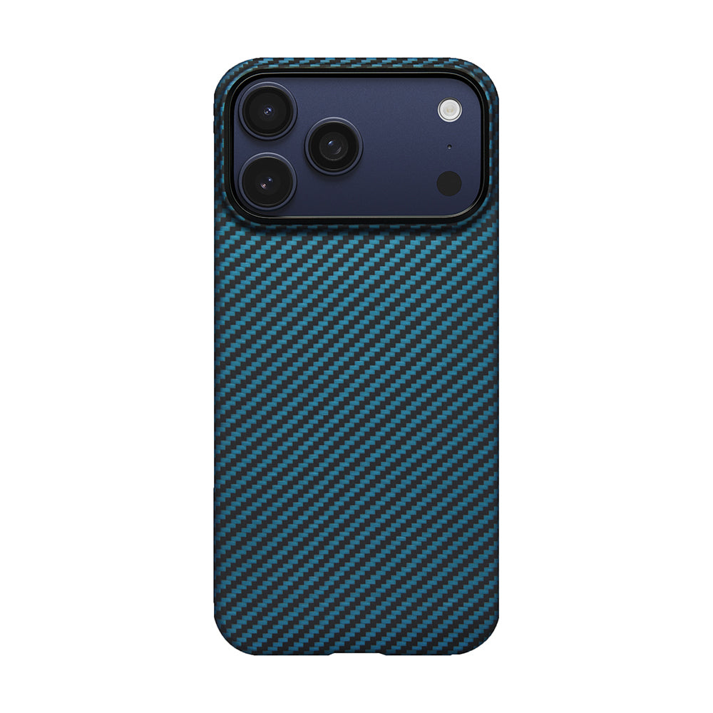 iPhone 17 Pro Kılıf M-Safe Şarj Özellikli Kamera Kontrol Butonlu Aramid Fiber Pitaka Ultra-Slim Kapak