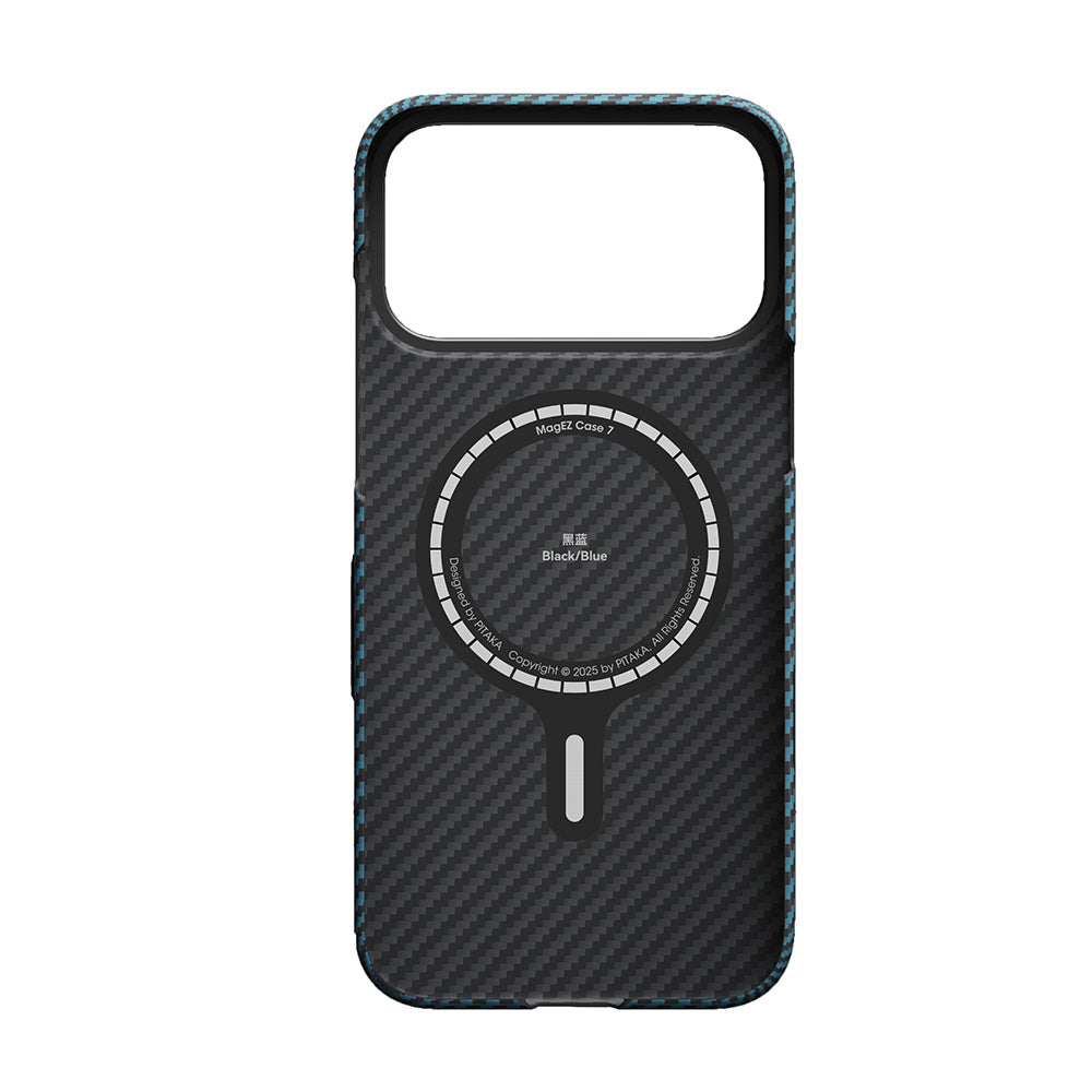 iPhone 17 Pro Kılıf M-Safe Şarj Özellikli Kamera Kontrol Butonlu Aramid Fiber Pitaka Ultra-Slim Kapak