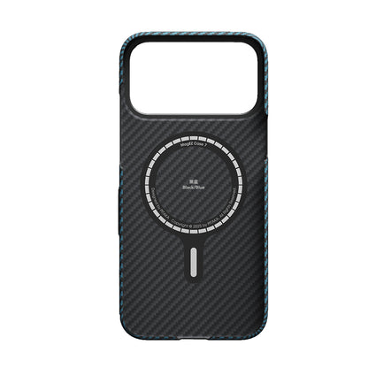 iPhone 17 Pro Kılıf M-Safe Şarj Özellikli Kamera Kontrol Butonlu Aramid Fiber Pitaka Ultra-Slim Kapak