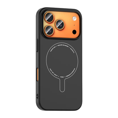 Apple iPhone 17 Pro Kılıf M-Safe Şarj Özellikli Kamera Korumalı Zore Elio Sert PC Kapak