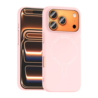 Apple iPhone 17 Pro Kılıf M-Safe Şarj Özellikli Kamera Korumalı Zore Elio Sert PC Kapak