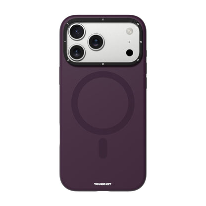 Apple iPhone 17 Pro Kılıf M-safe Şarj Özellikli Kamera Standlı Youngkit Bitty Cream Kapak