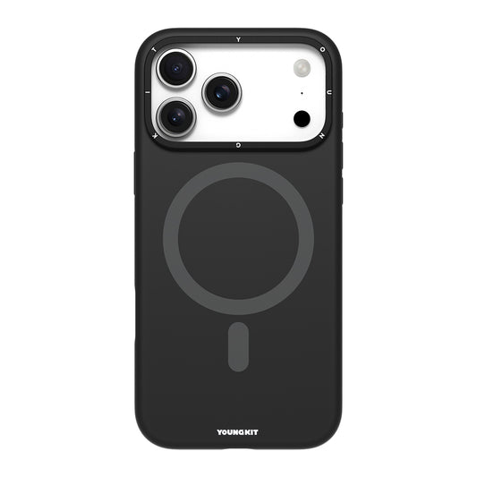 iPhone 17 Pro Kılıf M-Safe Şarj Özellikli Kamera Standlı Youngkit Gel Cream Serisi Kapak