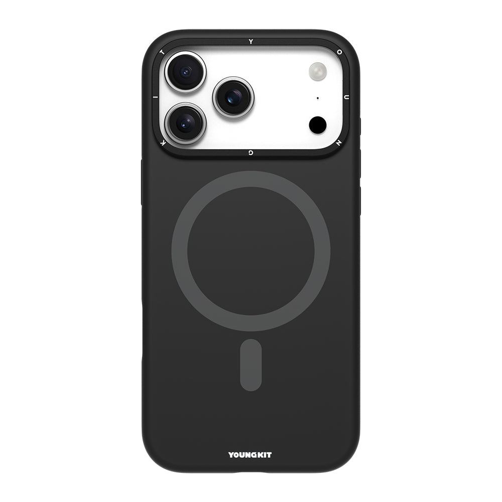 iPhone 17 Pro Kılıf M-Safe Şarj Özellikli Kamera Standlı Youngkit Gel Cream Serisi Kapak
