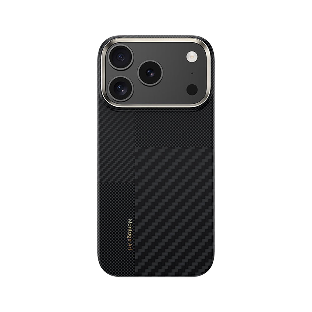 iPhone 17 Pro Kılıf M-safe Şarj Özellikli Karbon Fiber Benks Montage ArmorAir Kevlar Kapak