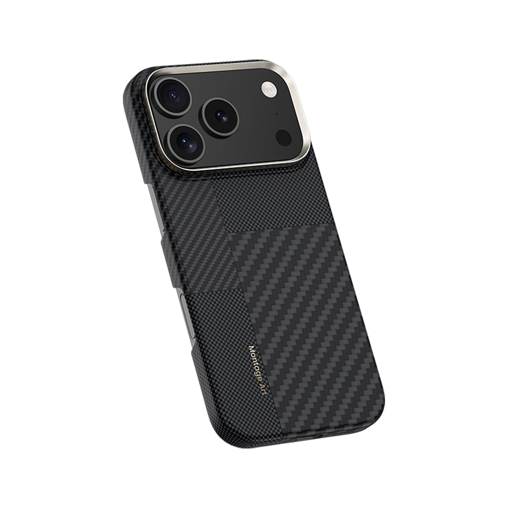 iPhone 17 Pro Kılıf M-safe Şarj Özellikli Karbon Fiber Benks Montage ArmorAir Kevlar Kapak