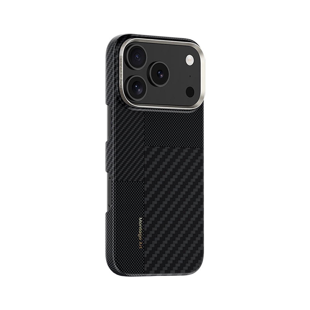 iPhone 17 Pro Kılıf M-safe Şarj Özellikli Karbon Fiber Benks Montage ArmorAir Kevlar Kapak