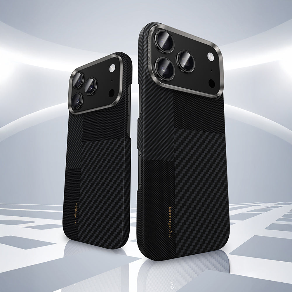 iPhone 17 Pro Kılıf M-safe Şarj Özellikli Karbon Fiber Benks Montage ArmorAir Kevlar Kapak