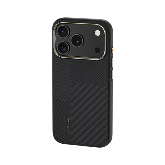 iPhone 17 Pro Kılıf M-safe Şarj Özellikli Karbon Fiber Benks Montage Hybrid ArmorPro Kevlar Kapak