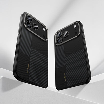 iPhone 17 Pro Kılıf M-safe Şarj Özellikli Karbon Fiber Benks Montage Hybrid ArmorPro Kevlar Kapak