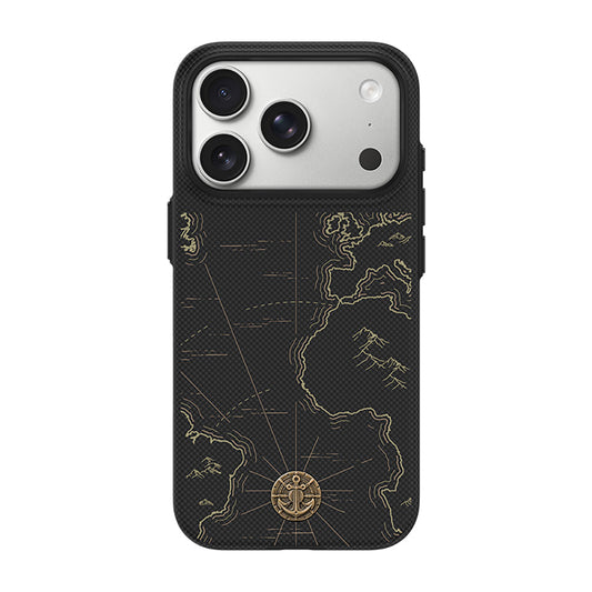 Apple iPhone 17 Pro Kılıf M-safe Şarj Özellikli Karbon Fiber Tasarımlı Benks ArmorEdge Air Navigator Kevlar Kapak