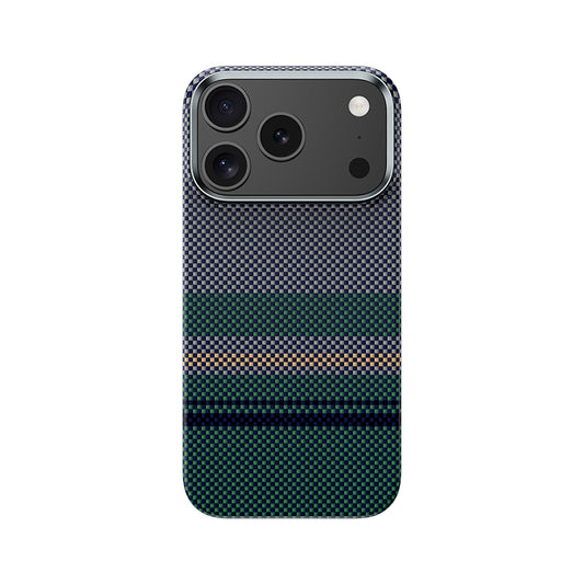 iPhone 17 Pro Kılıf M-safe Şarj Özellikli Karbon Fiber Tasarımlı Benks Aurora ArmorAir Kevlar Kapak