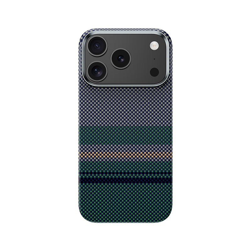 iPhone 17 Pro Kılıf M-safe Şarj Özellikli Karbon Fiber Tasarımlı Benks Aurora ArmorAir Kevlar Kapak