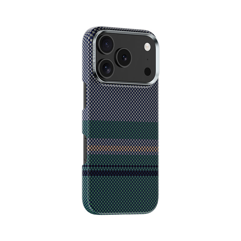iPhone 17 Pro Kılıf M-safe Şarj Özellikli Karbon Fiber Tasarımlı Benks Aurora ArmorAir Kevlar Kapak