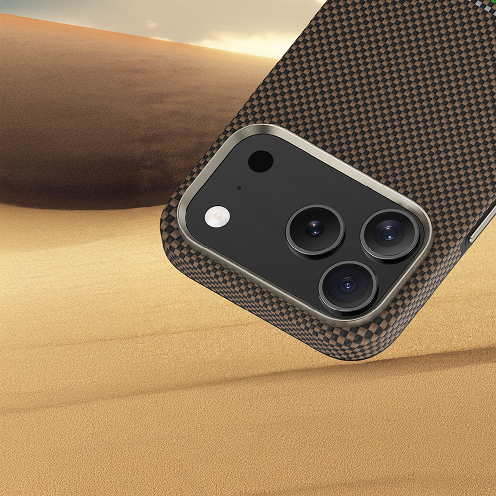 iPhone 17 Pro Kılıf M-safe Şarj Özellikli Karbon Fiber Tasarımlı Benks Prestige ArmorPro Kevlar Kapak