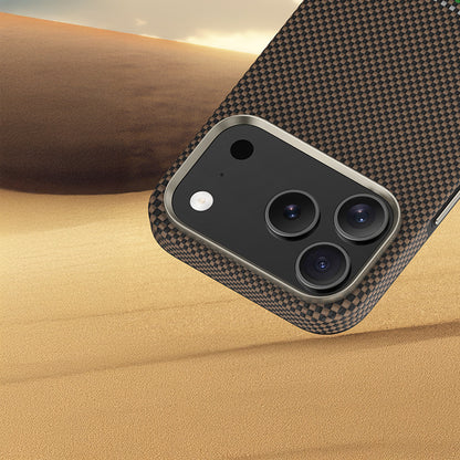 iPhone 17 Pro Kılıf M-safe Şarj Özellikli Karbon Fiber Tasarımlı Benks Prestige ArmorPro Kevlar Kapak
