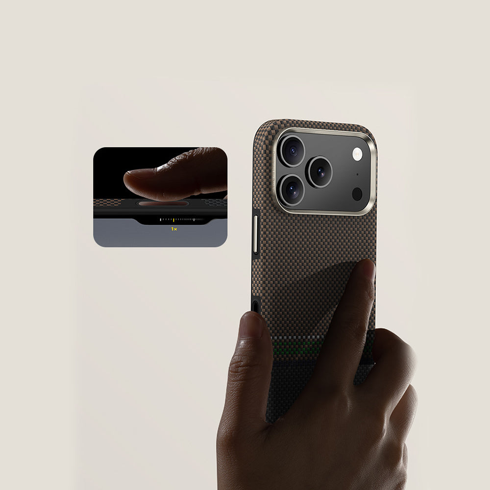 iPhone 17 Pro Kılıf M-safe Şarj Özellikli Karbon Fiber Tasarımlı Benks Prestige ArmorPro Kevlar Kapak