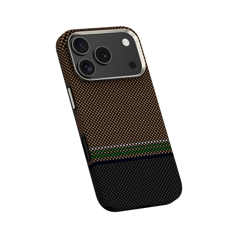 iPhone 17 Pro Kılıf M-safe Şarj Özellikli Karbon Fiber Tasarımlı Benks Prestige ArmorPro Kevlar Kapak