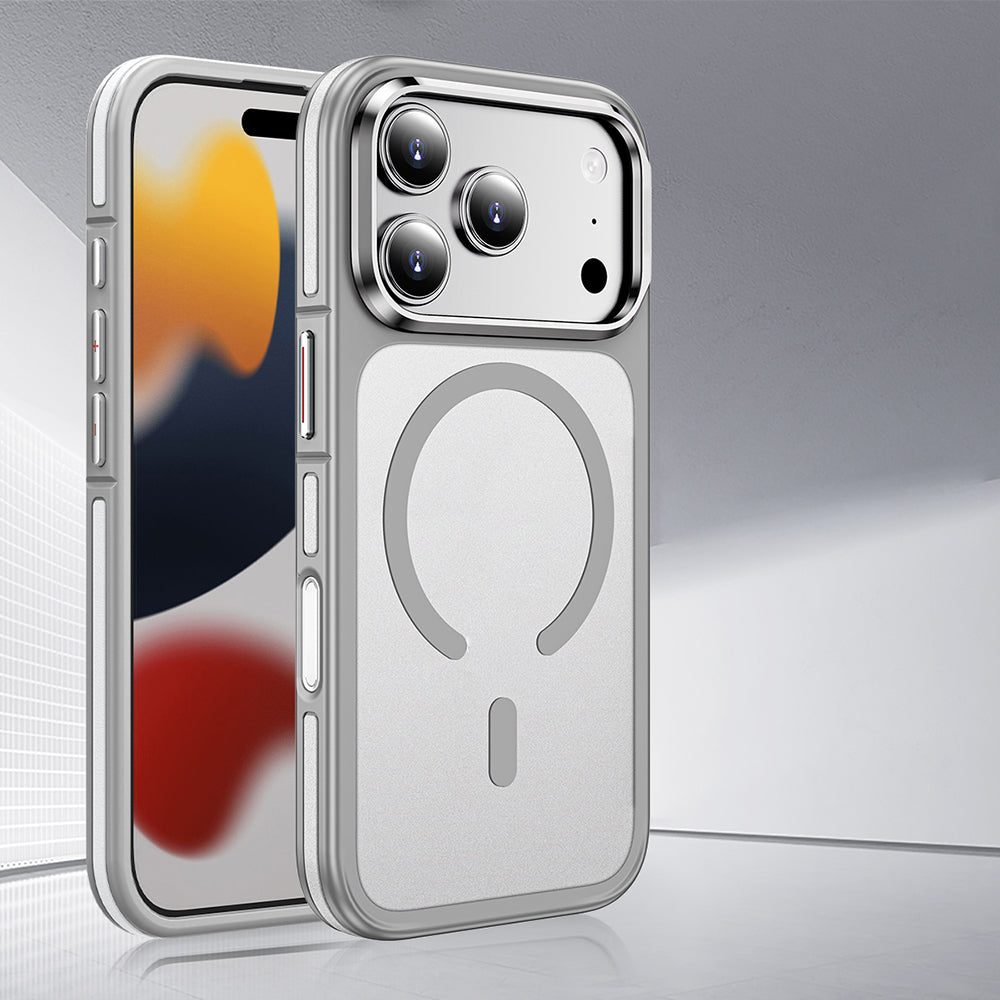 iPhone 17 Pro Kılıf M-safe Şarj Özellikli Mat Görünümlü Wlons Vevo Kapak