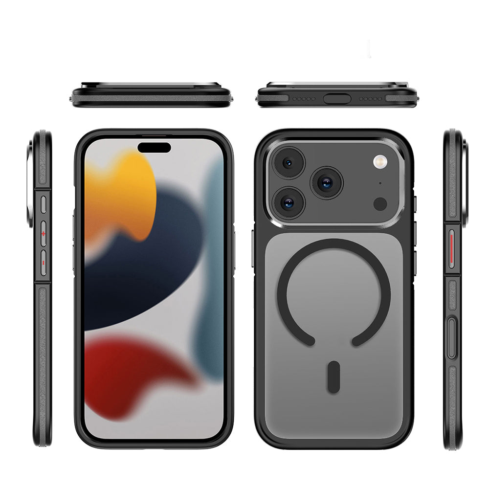 iPhone 17 Pro Kılıf M-safe Şarj Özellikli Mat Görünümlü Wlons Vevo Kapak