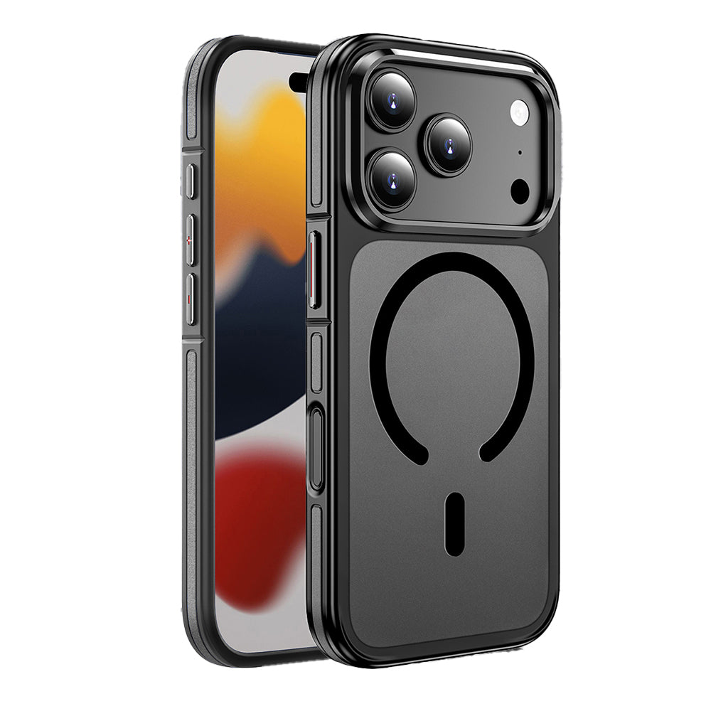 iPhone 17 Pro Kılıf M-safe Şarj Özellikli Mat Görünümlü Wlons Vevo Kapak