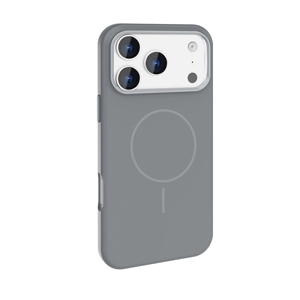 Apple iPhone 17 Pro Kılıf M-Safe Şarj Özellikli Metal Kamera Çerçeveli Zore Edi Silikon Kapak