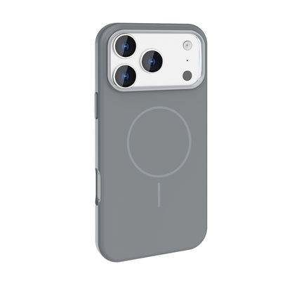 Apple iPhone 17 Pro Kılıf M-Safe Şarj Özellikli Metal Kamera Çerçeveli Zore Edi Silikon Kapak